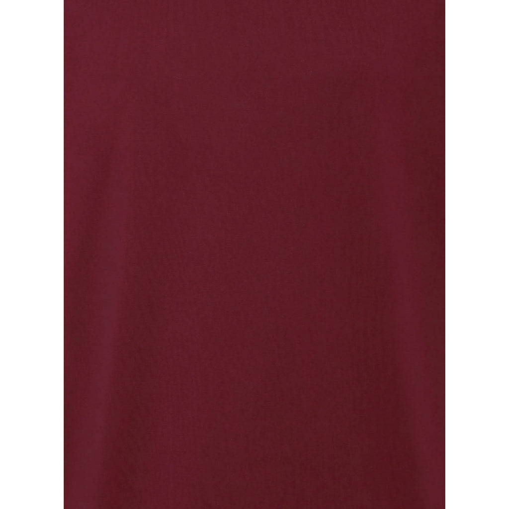 T-Shirt Brunello Cucinelli - Col Contrastant - Bordeaux