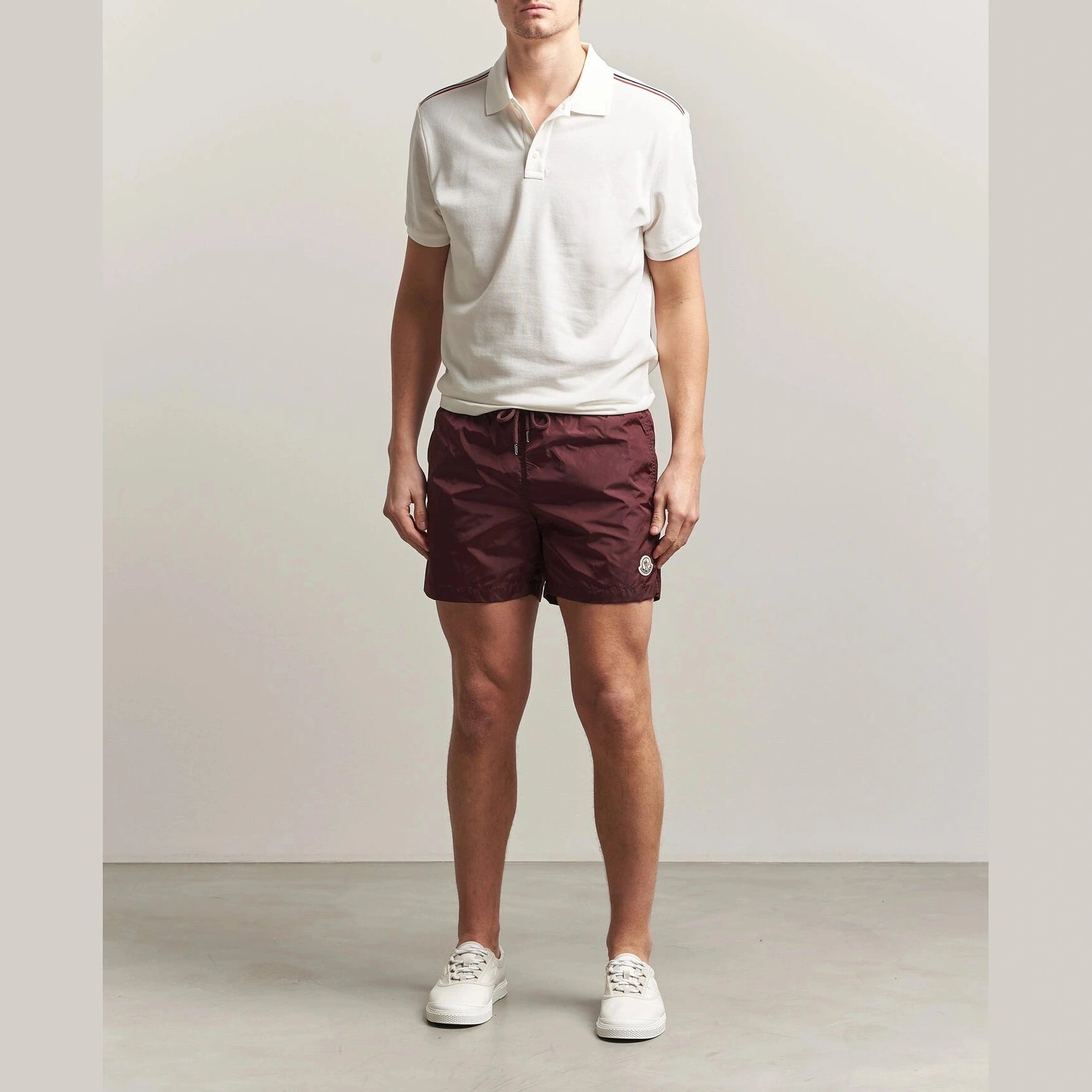 Short Moncler - Nylon - Bordeaux