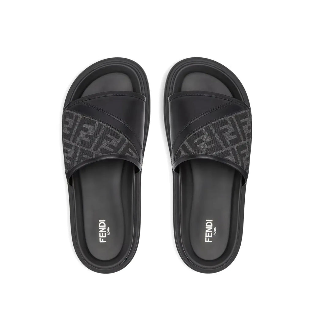 Sandales Fendi - Diagonal FF en jacquard