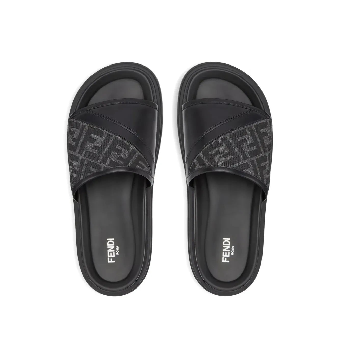 Sandales Fendi - Diagonal FF en jacquard