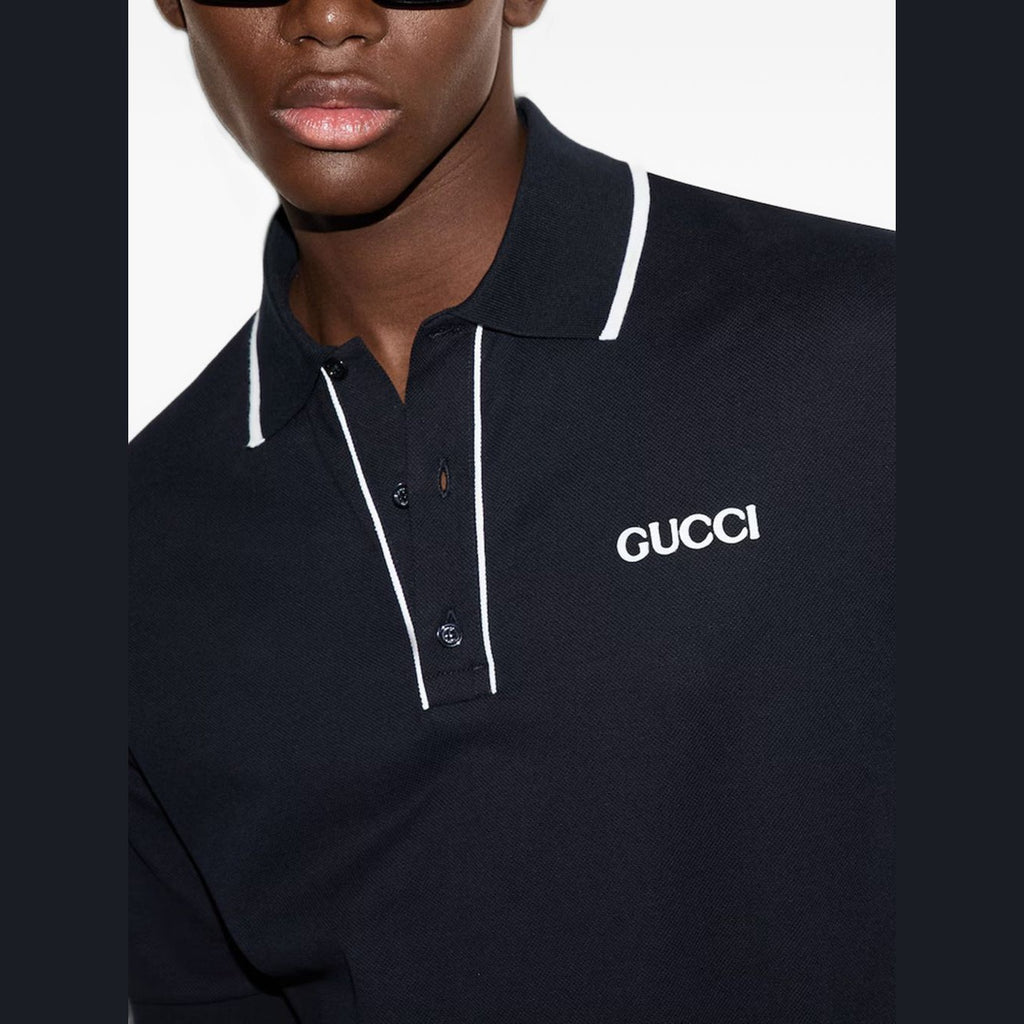 Polo Gucci - Stretch Cotton - Bleu Marine