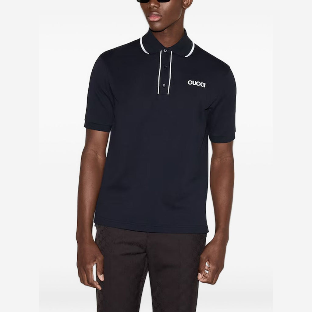 Polo Gucci - Stretch Cotton - Bleu Marine