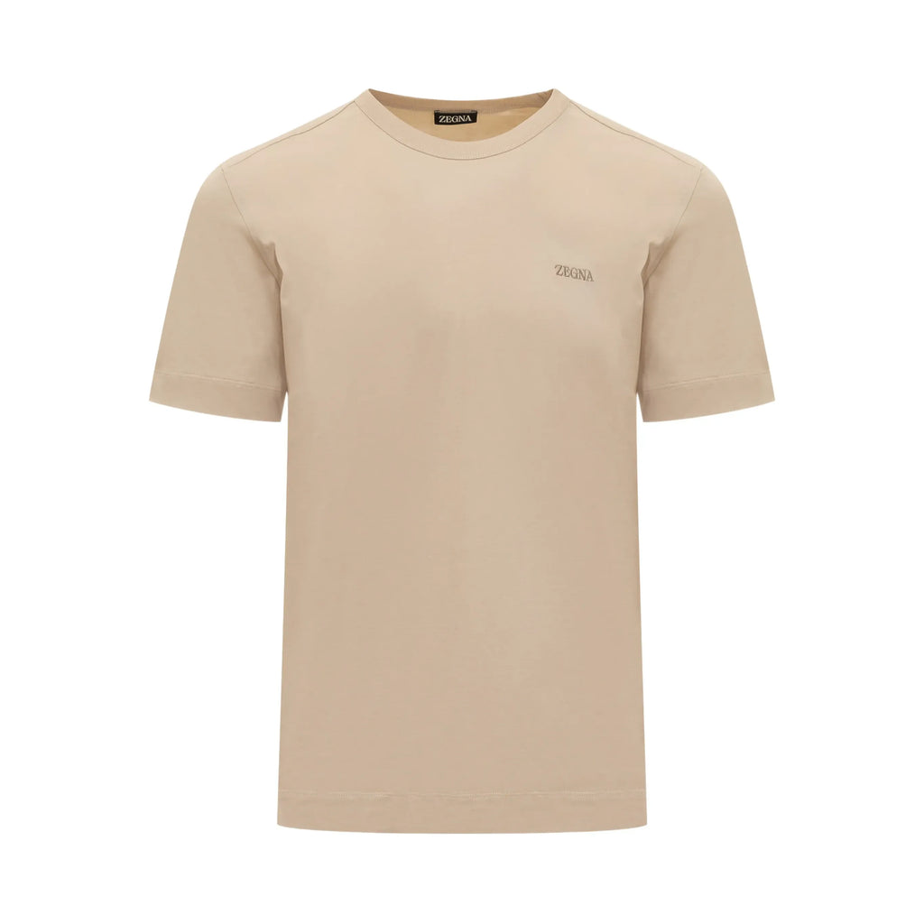 T-Shirt Zegna - Coton - Beige