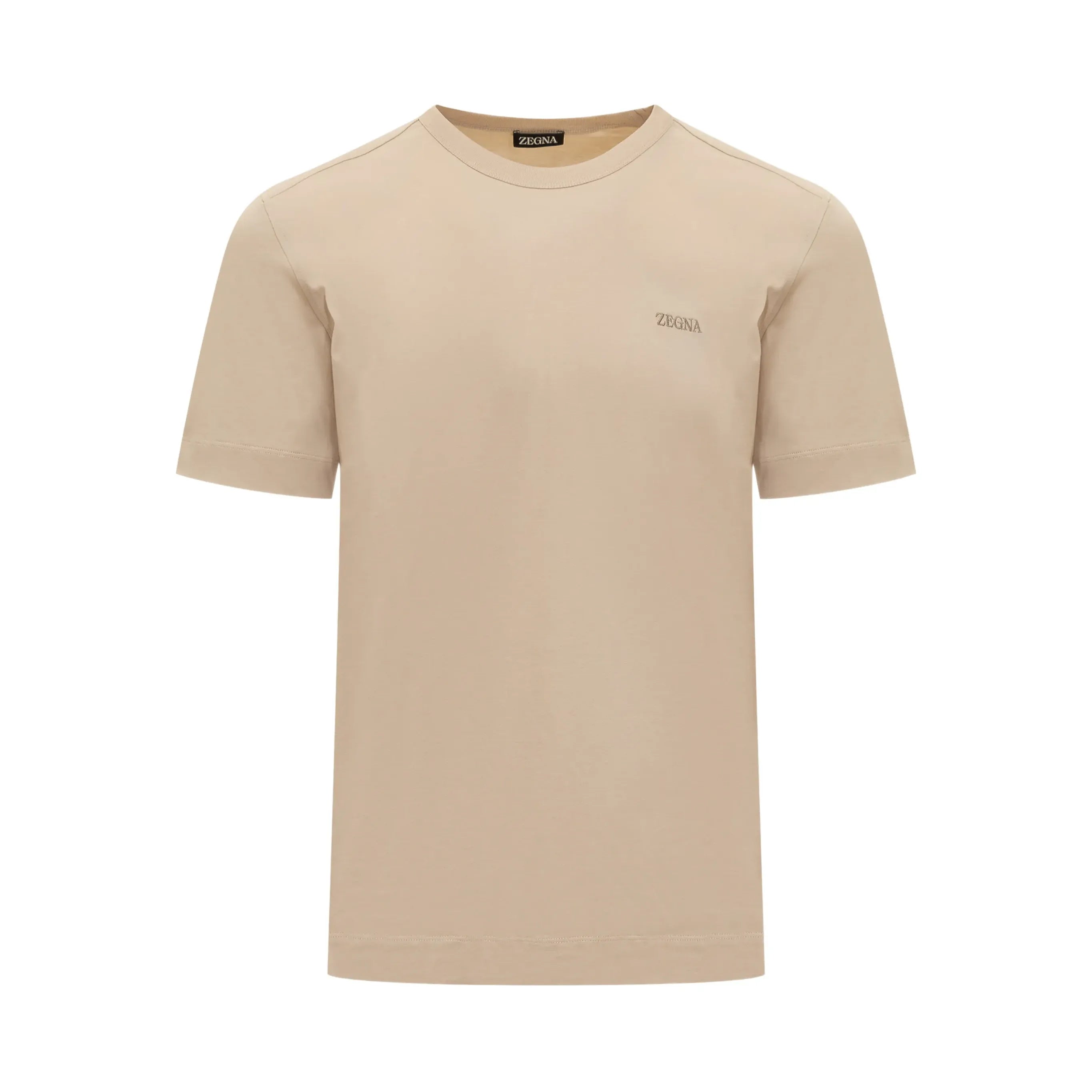 T-Shirt Zegna - Coton - Beige