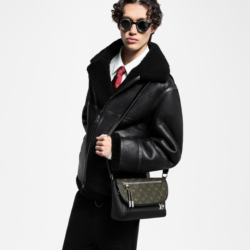 Sacoche Louis Vuitton - Pulse Messenger - Noir/Kaki