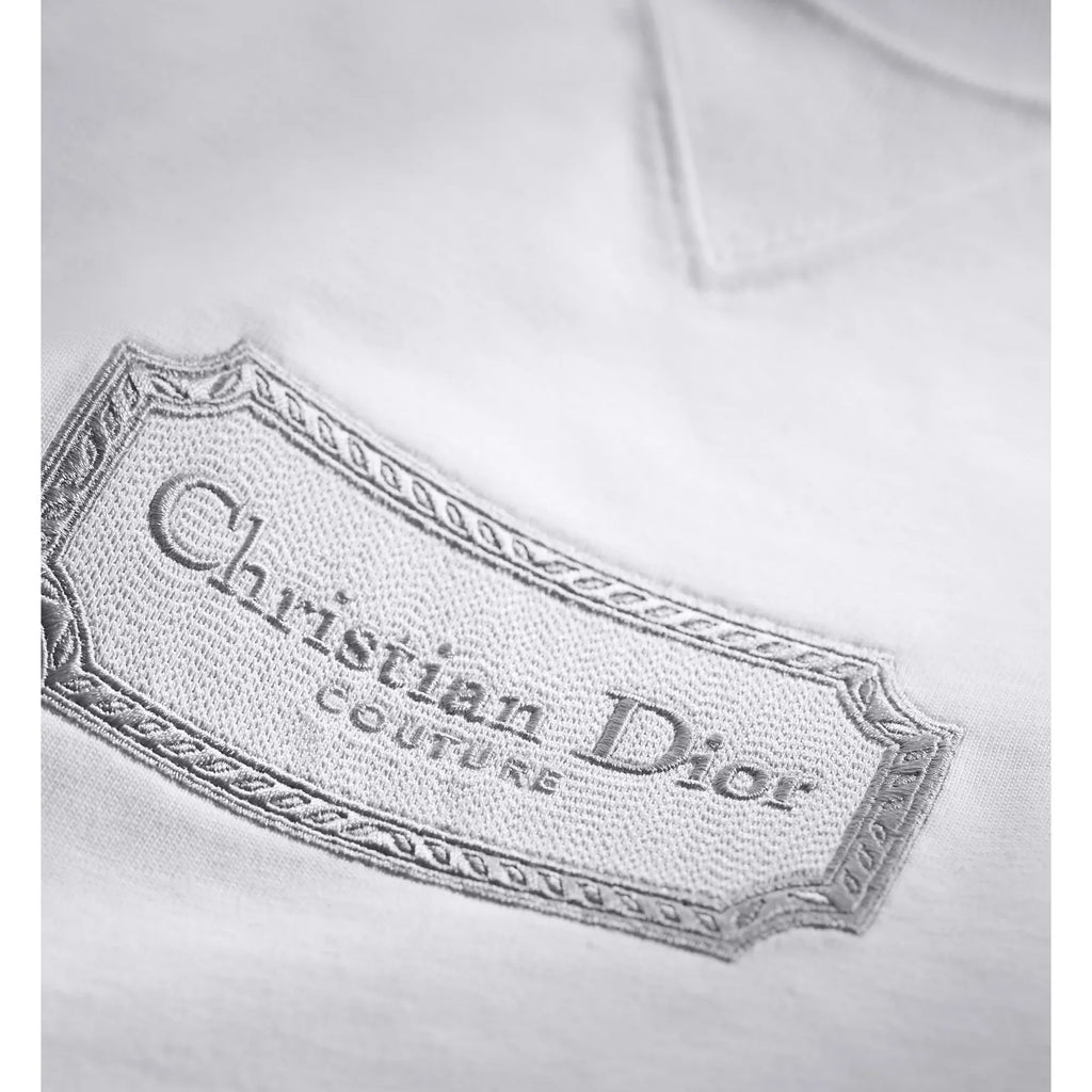 T-Shirt Christian Dior - Couture - Coupe Relax -  Blanc