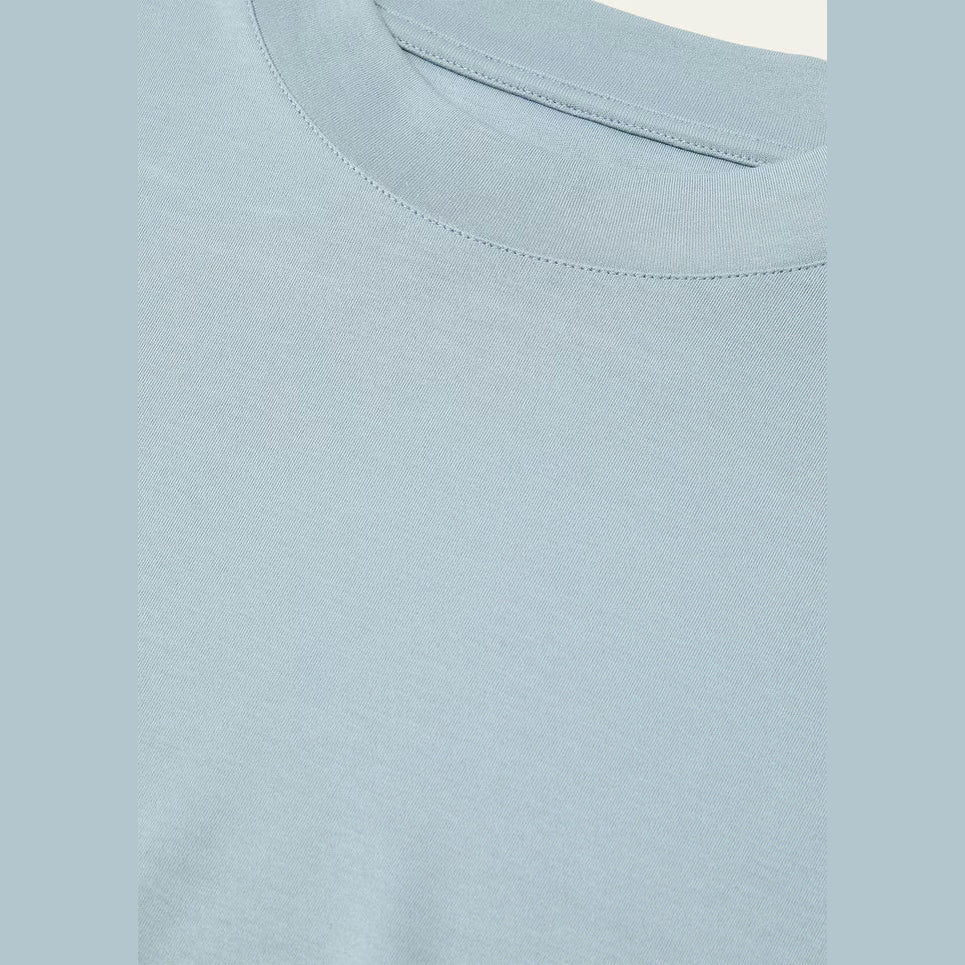 T-Shirt Loro Piana - Ray - Coton - Bleu Ciel