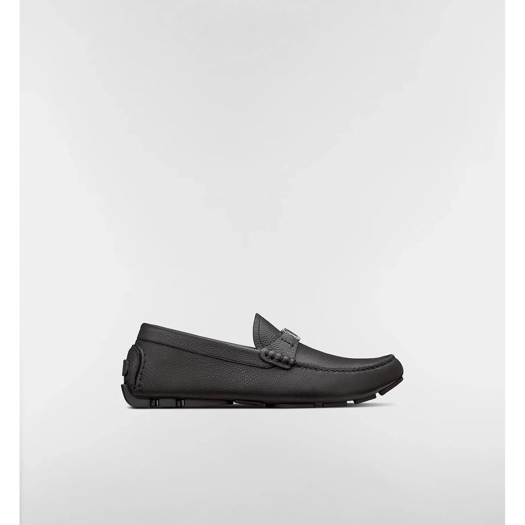 Mocassin Dior - Cuir de veau grainé - Noir