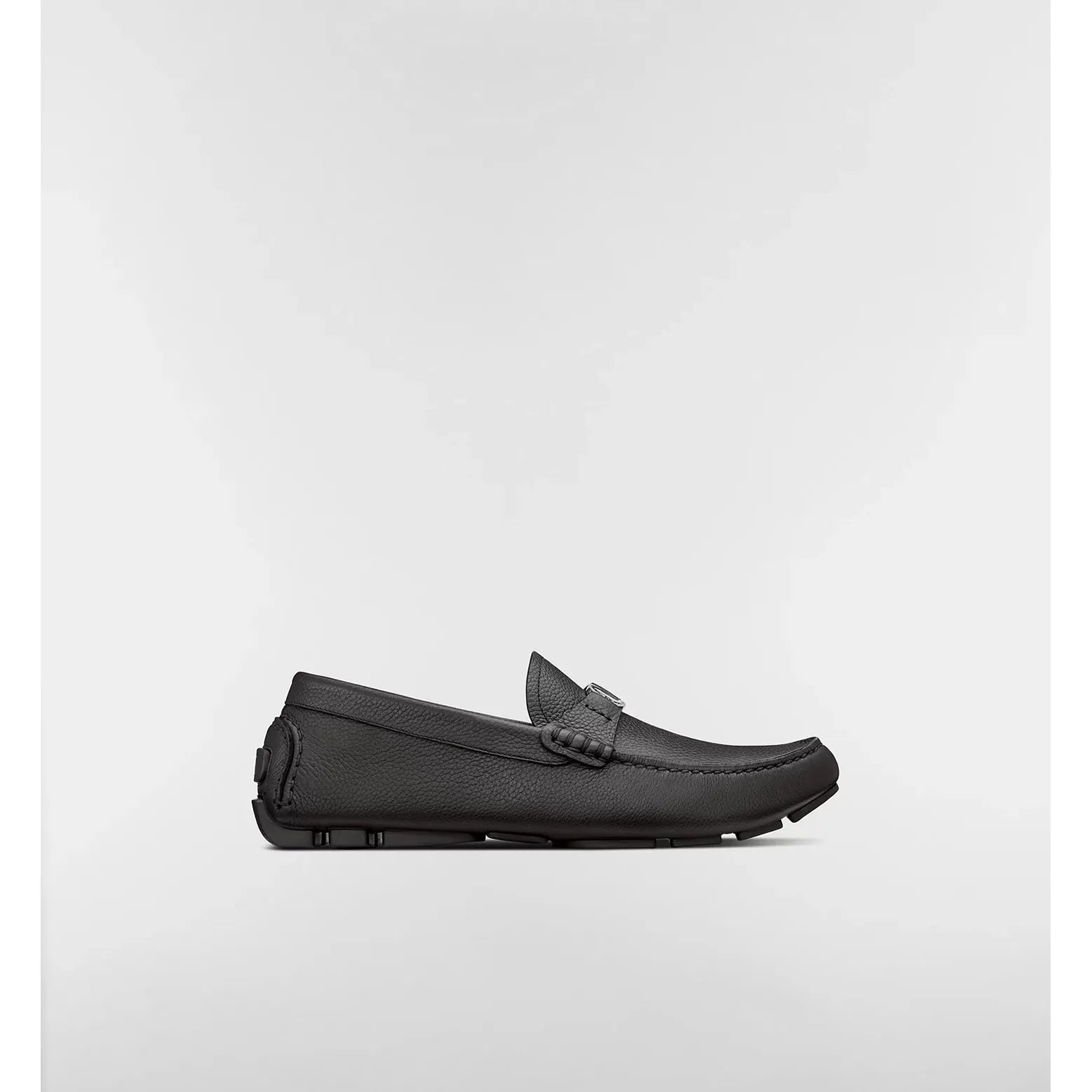 Mocassin Dior - Cuir de veau grainé - Noir