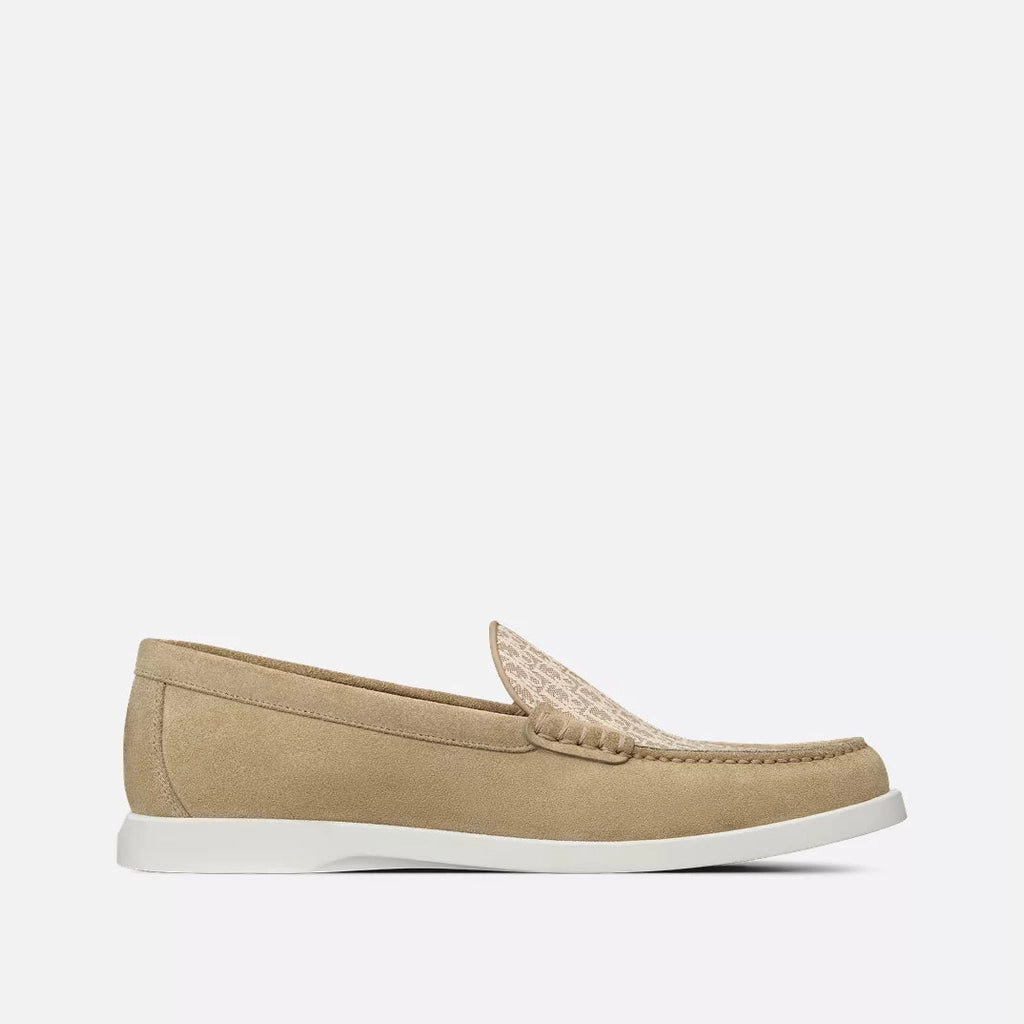 Mocassins Dior - Granville - Toile Jacquard - Beige