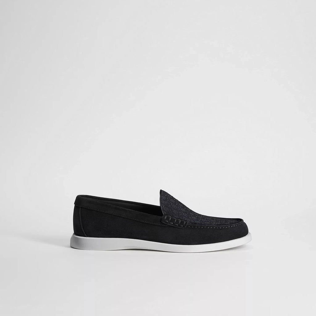 Mocassins Dior - Granville - Toile Jacquard - Noir