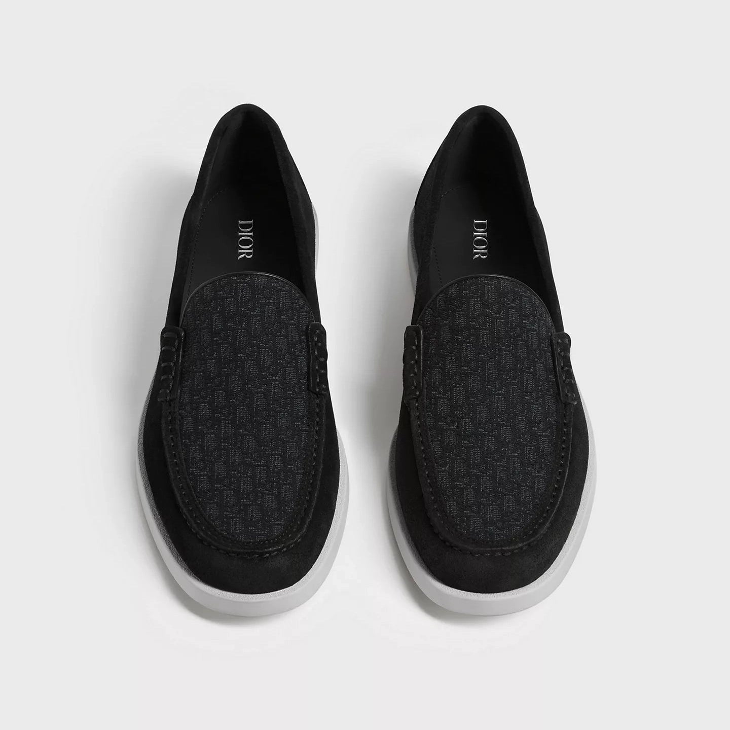 Mocassins Dior - Granville - Toile Jacquard - Noir