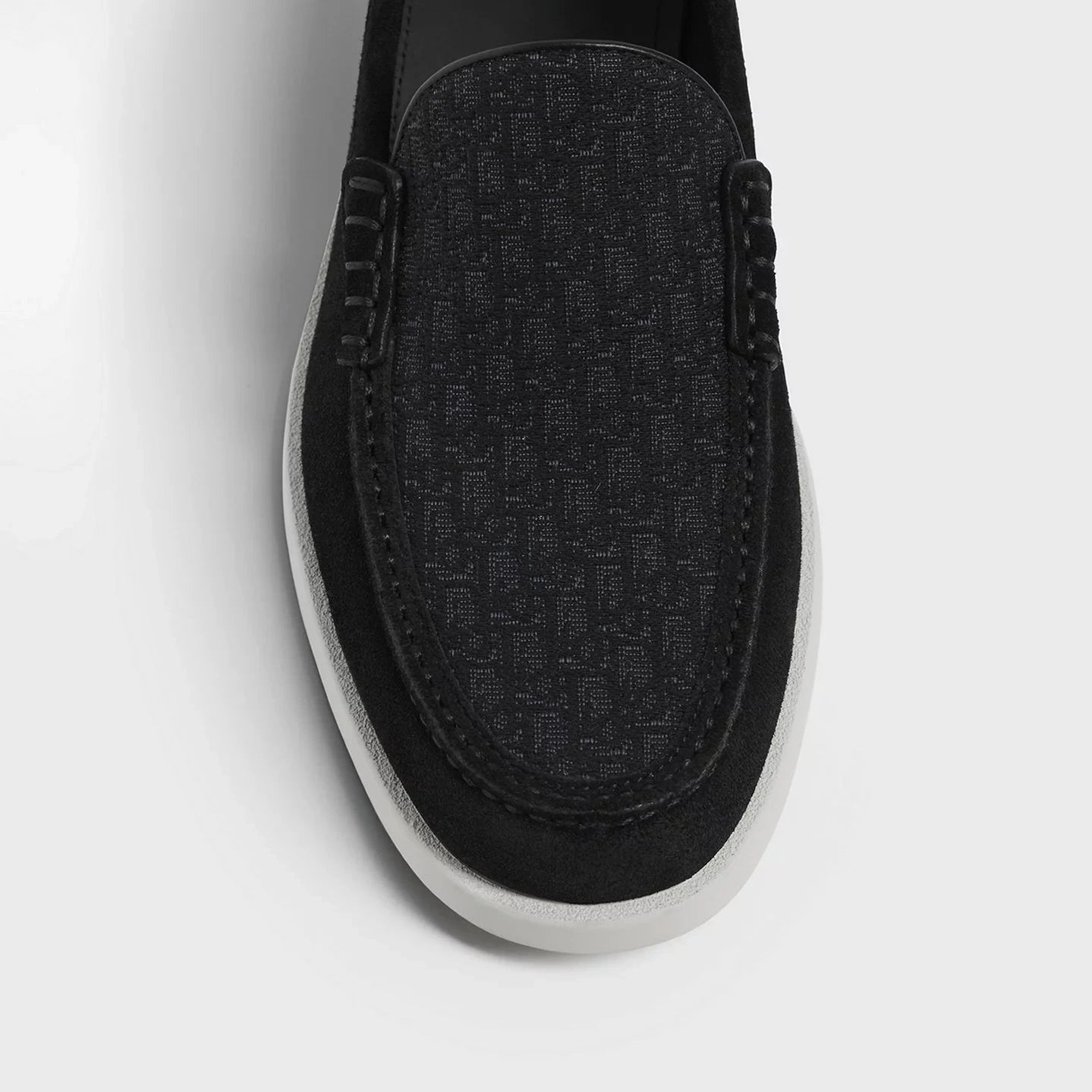 Mocassins Dior - Granville - Toile Jacquard - Noir