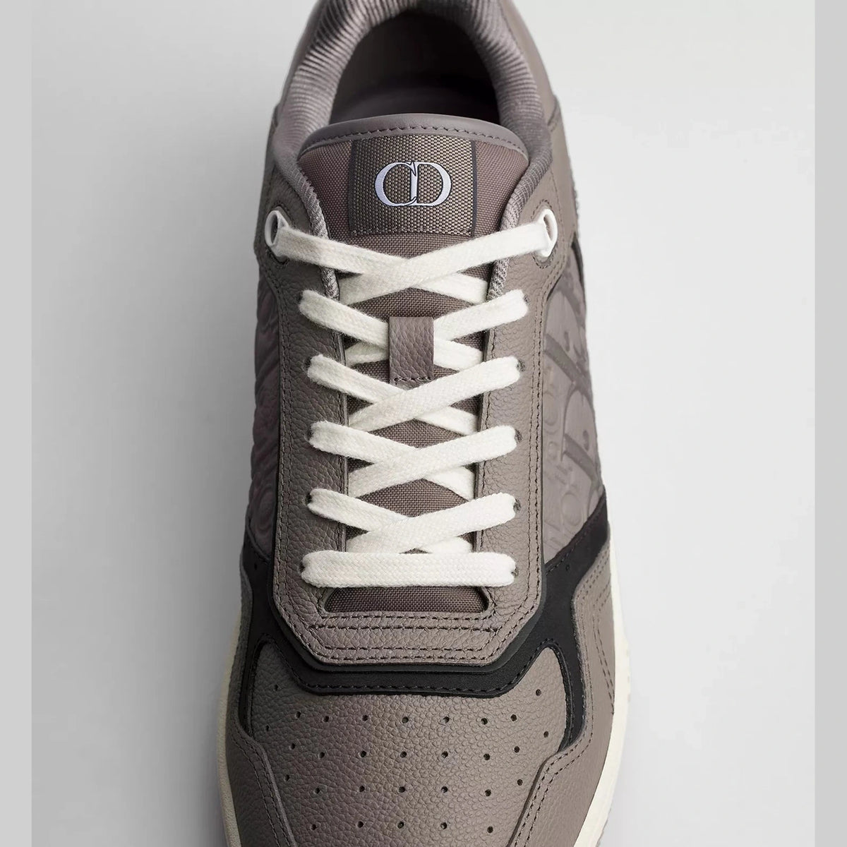 Espadrilles Dior - B27 Uptown basse - Cuir Grainé Gris