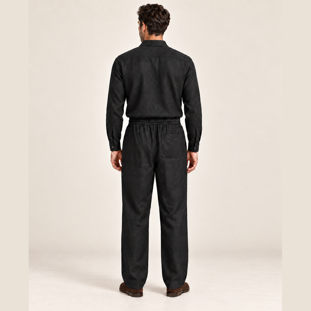 Pantalon Loro Piana - Lin - Noir