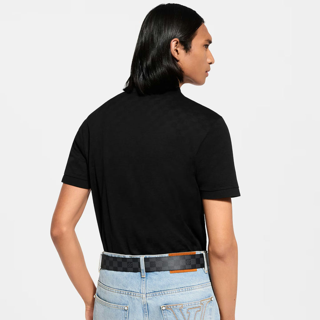 Polo Louis Vuitton - à motif Damier - Noir