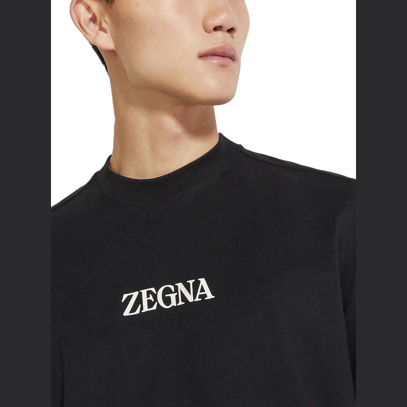 T-Shirt Zegna - Coton - Noir
