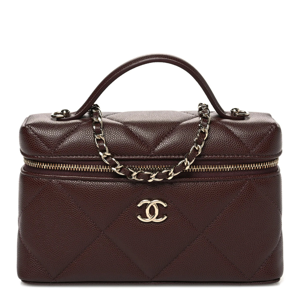 Sac Chanel - Caviar Quilted - Marron Foncé
