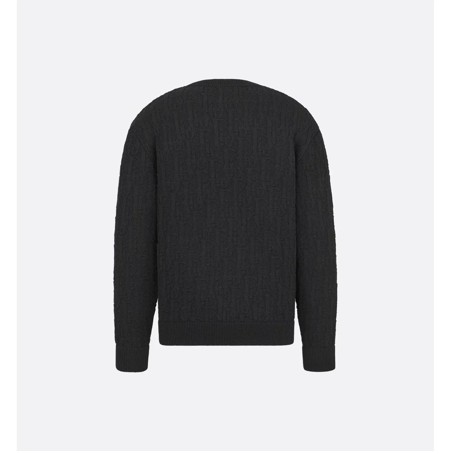 Pull Dior Oblique Jacquard de coton mélangé - Noir