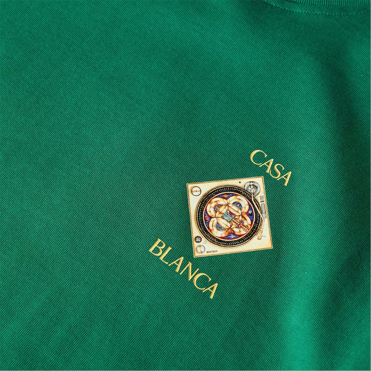 T-Shirt Casablanca - Plafond Orné de Musique - Vert