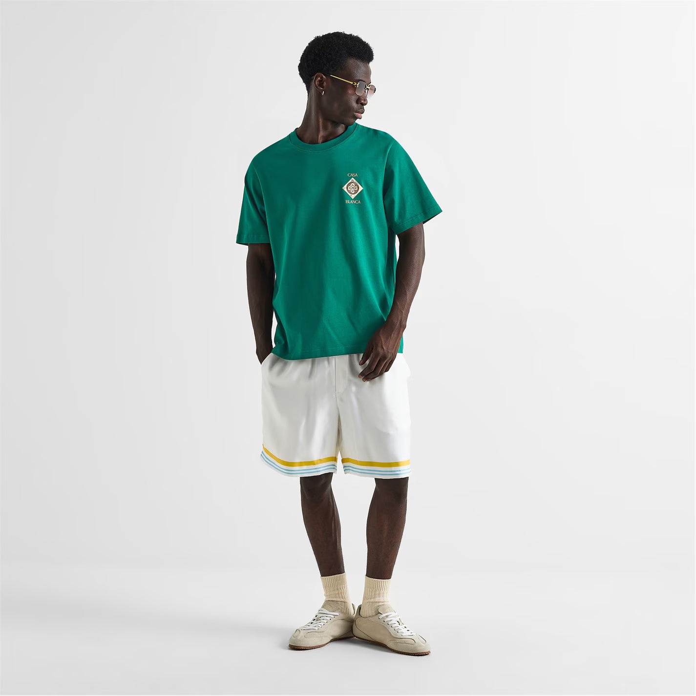 T-Shirt Casablanca - Plafond Orné de Musique - Vert