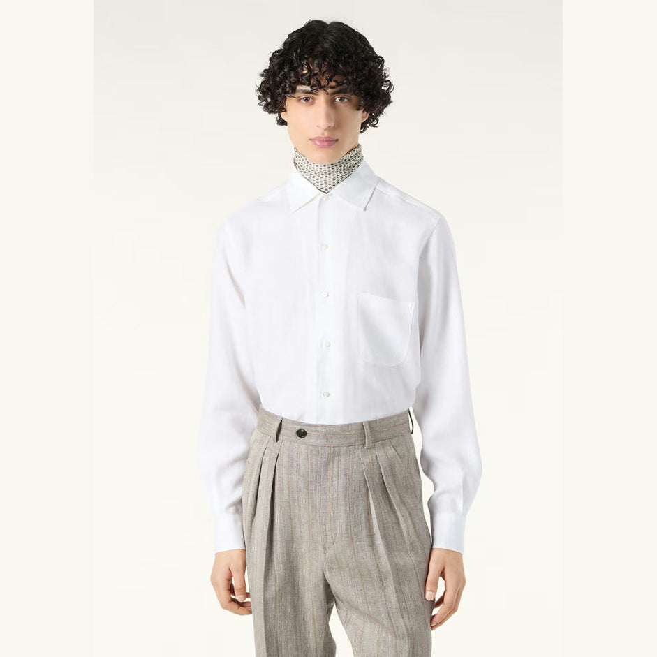 Chemise Loro Piana - André - Lin - Blanc