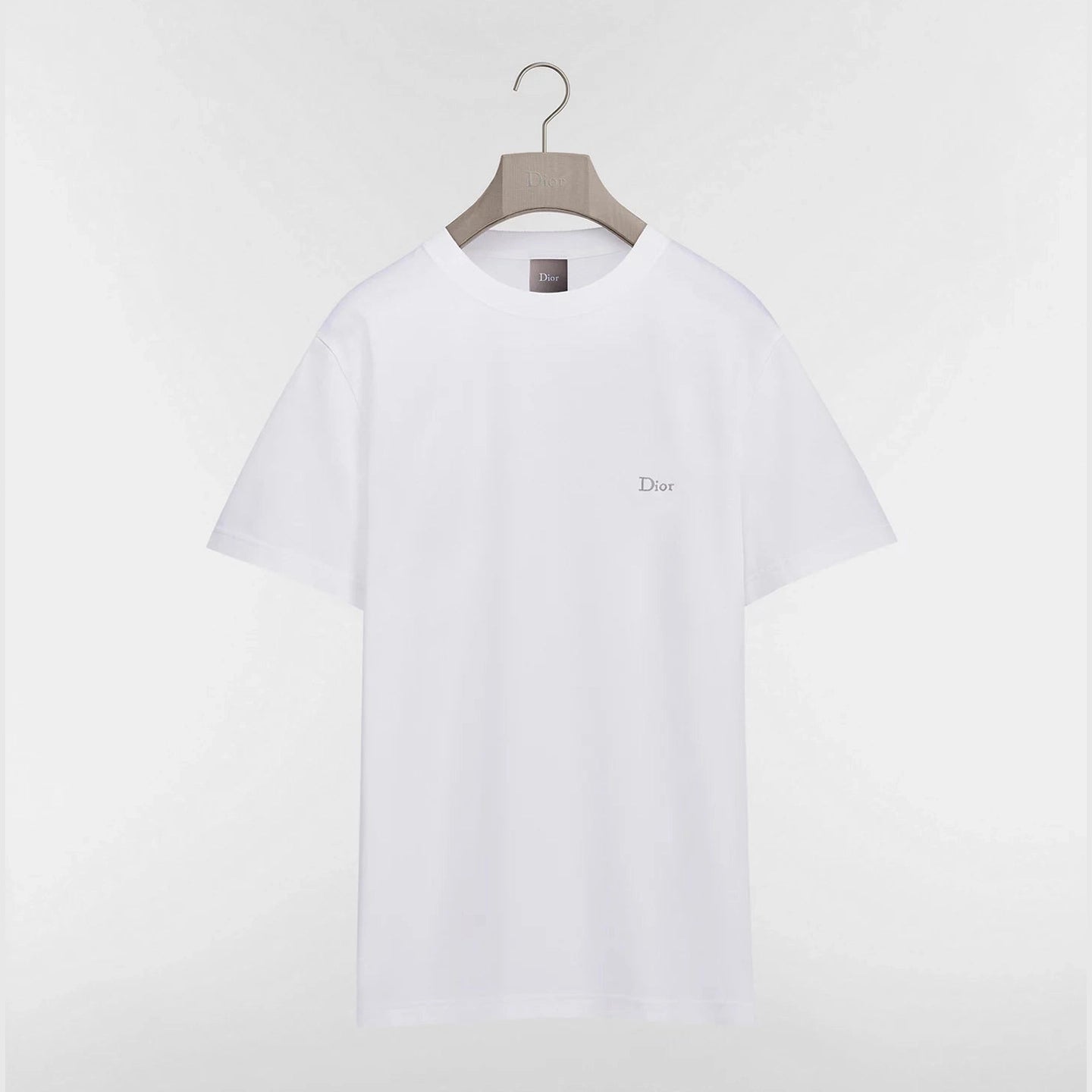 T-Shirt Christian Dior - À broderie Dior - coupe regular - Blanc