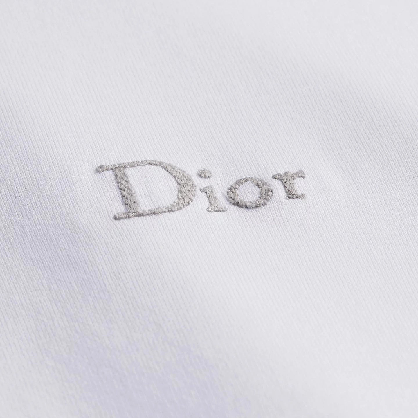 T-Shirt Christian Dior - À broderie Dior - coupe regular - Blanc
