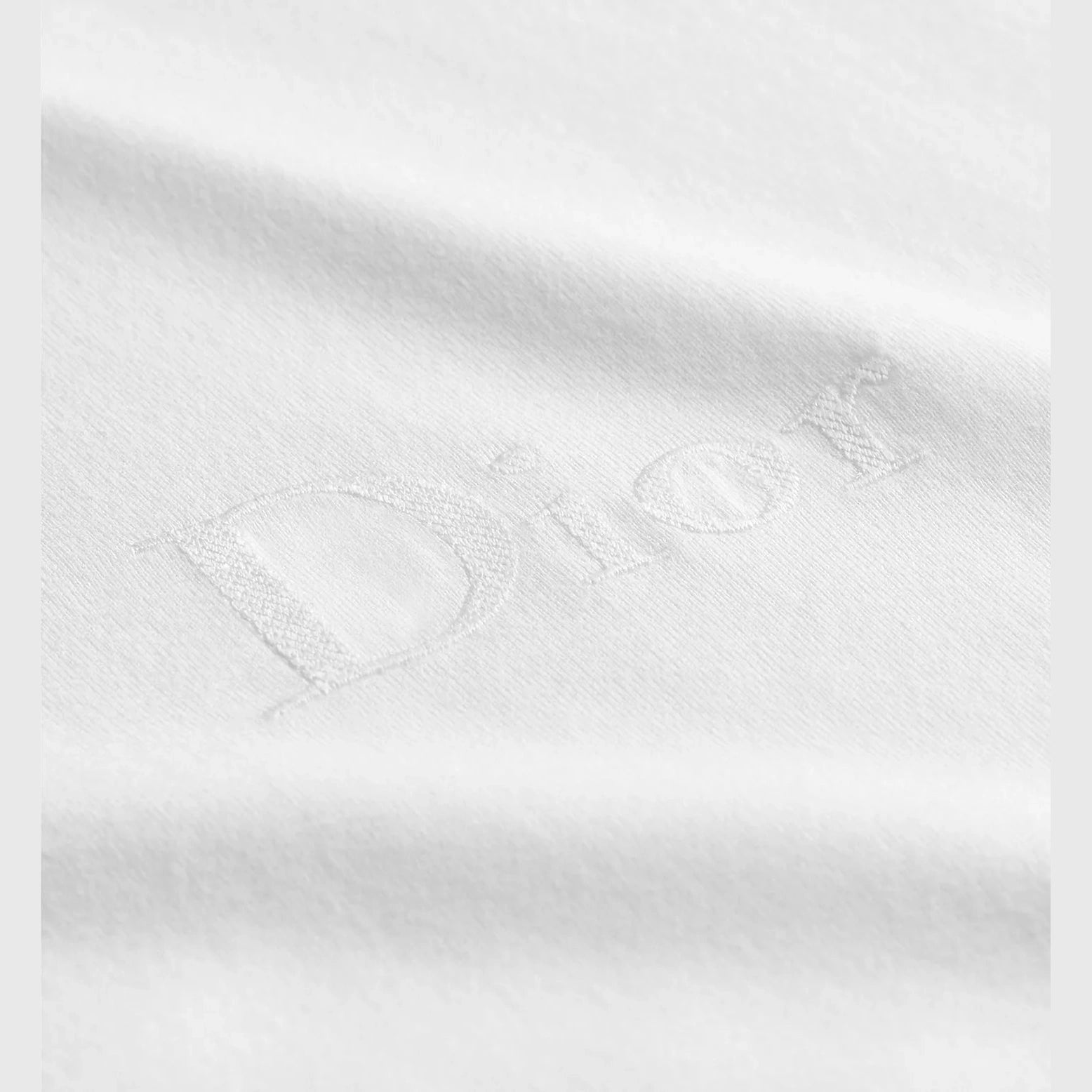 T-Shirt Dior - Logo Brodé - Coupe Relax - Blanc