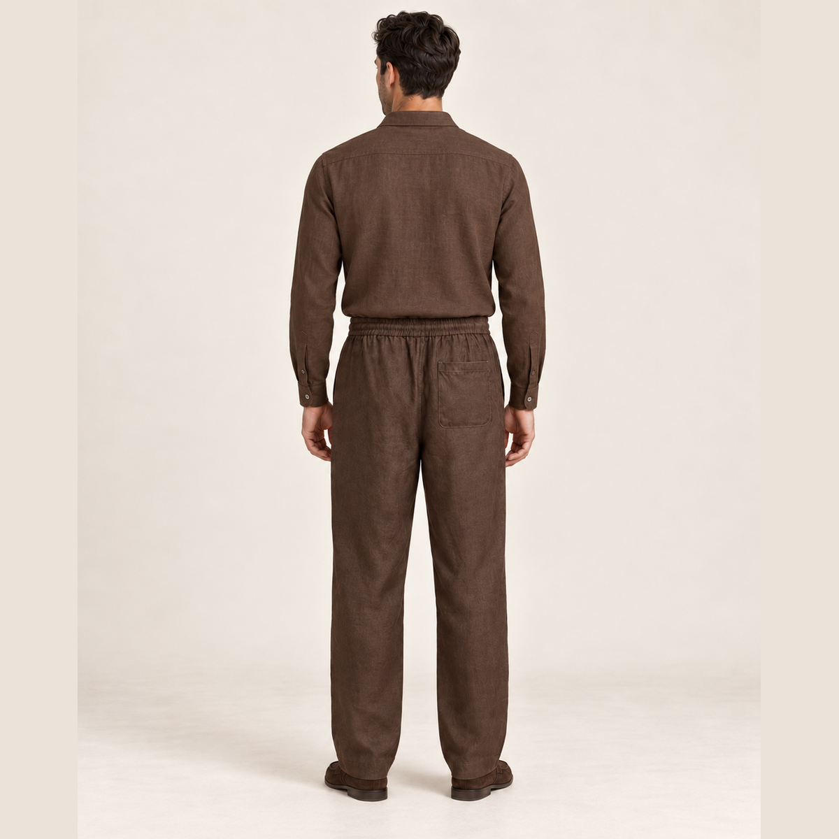 Pantalon Loro Piana - Lin - Bun Chocolat