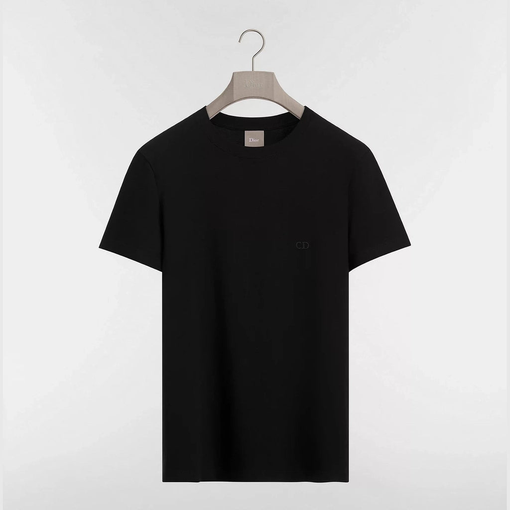 T-Shirt Christian Dior - CD Brodé - Coupe Regular - Noir