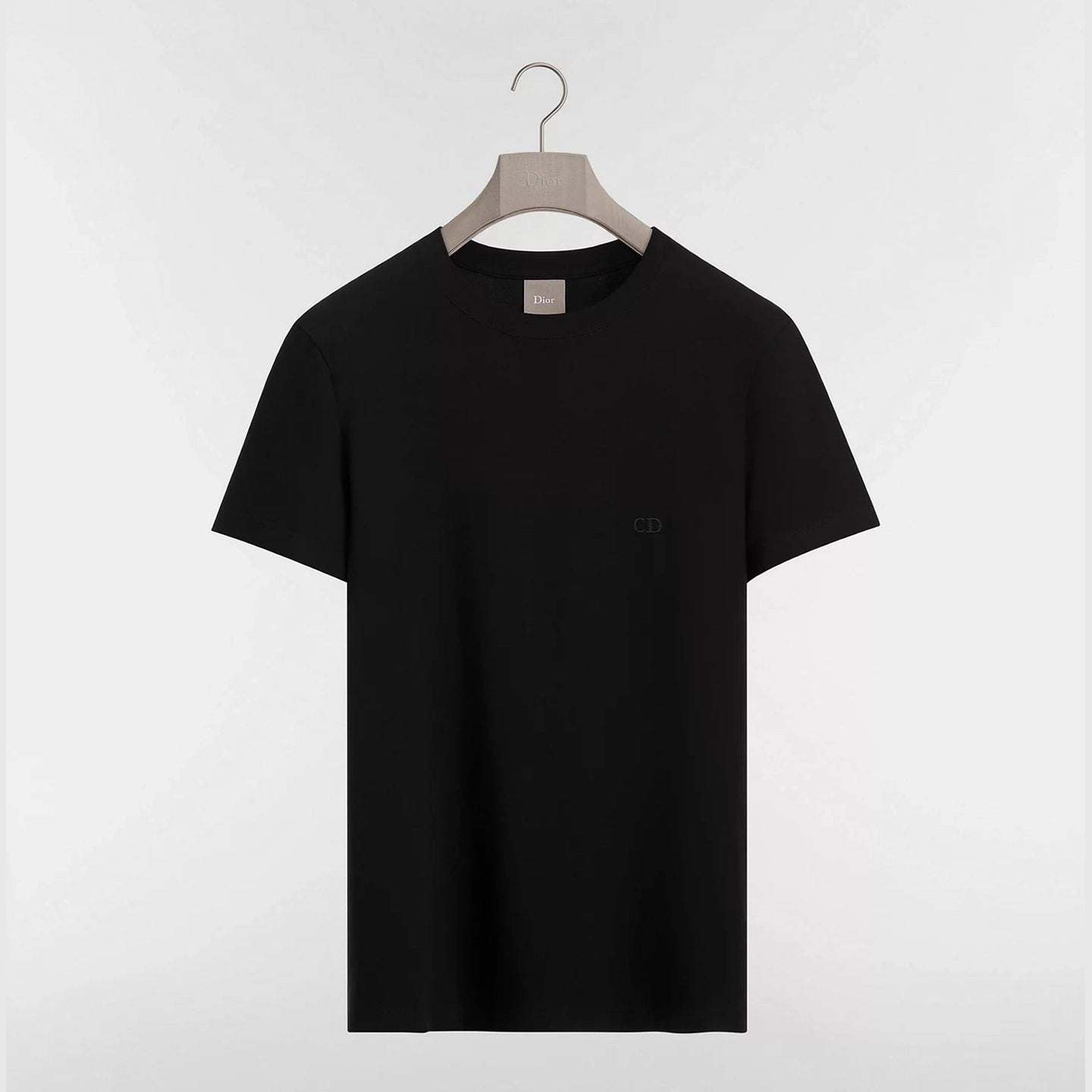 T-Shirt Christian Dior - CD Brodé - Coupe Regular - Noir
