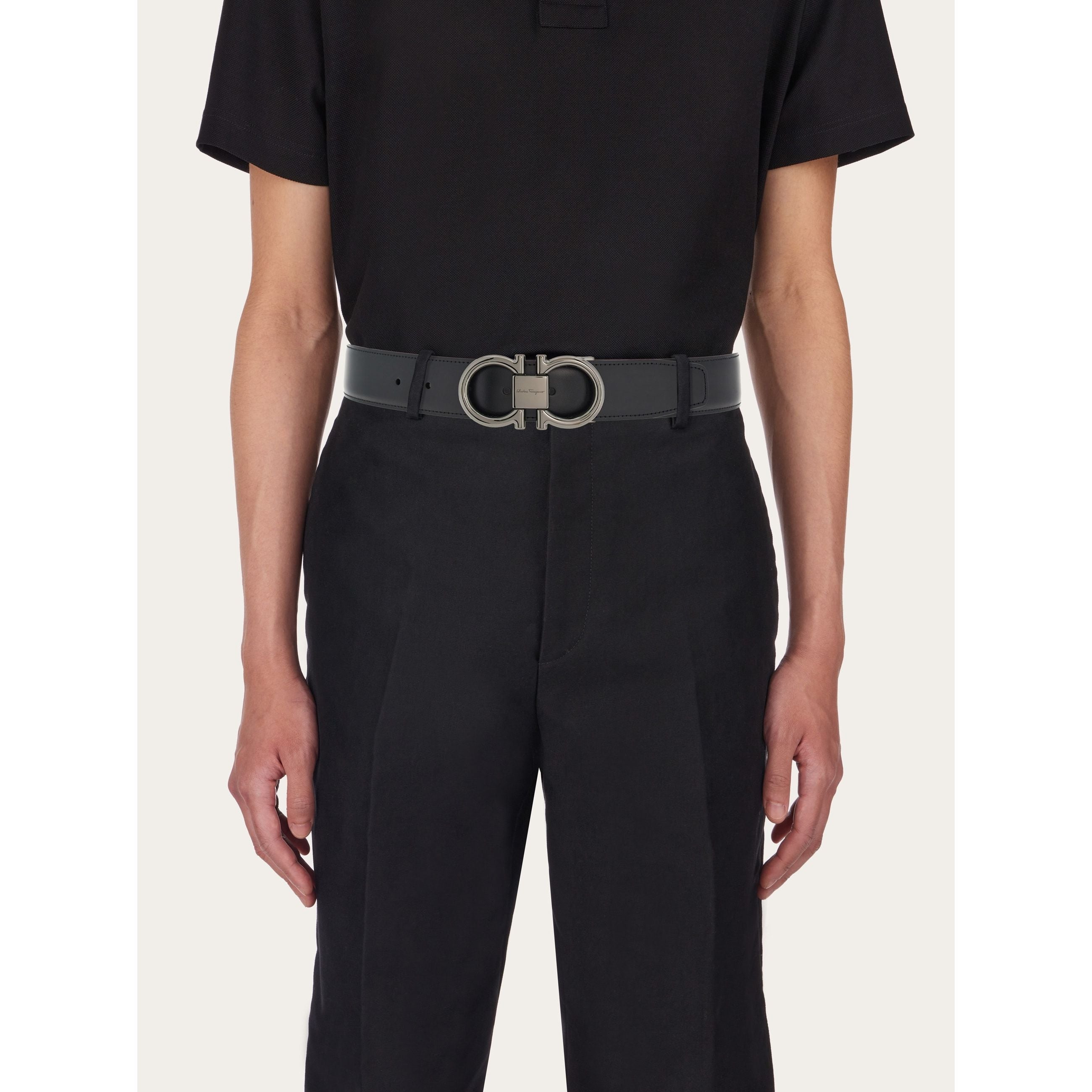 Ceinture Ferragamo - Noir/Hickory