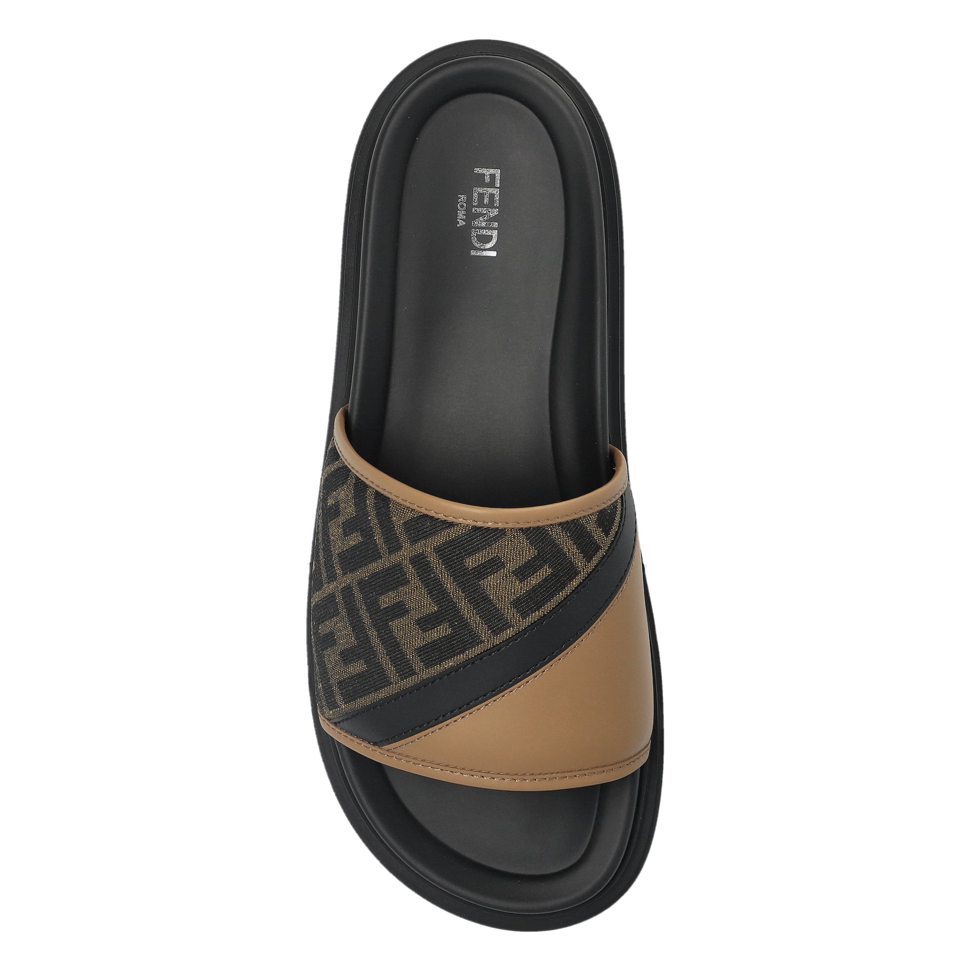 Sandales Fendi - Diagonal FF - Marron