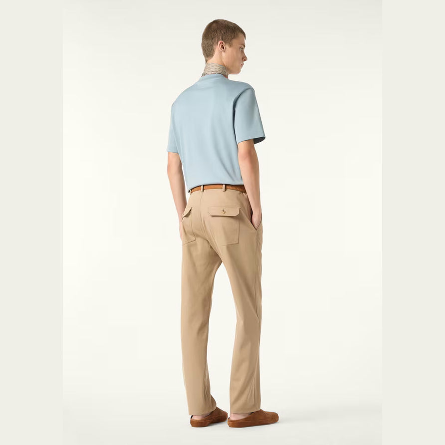 T-Shirt Loro Piana - Ray - Coton - Bleu Ciel