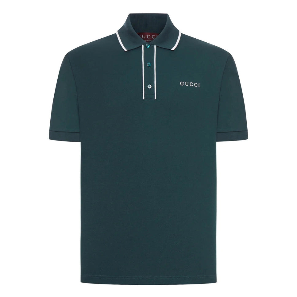 Polo Gucci - Stretch Cotton - Vert