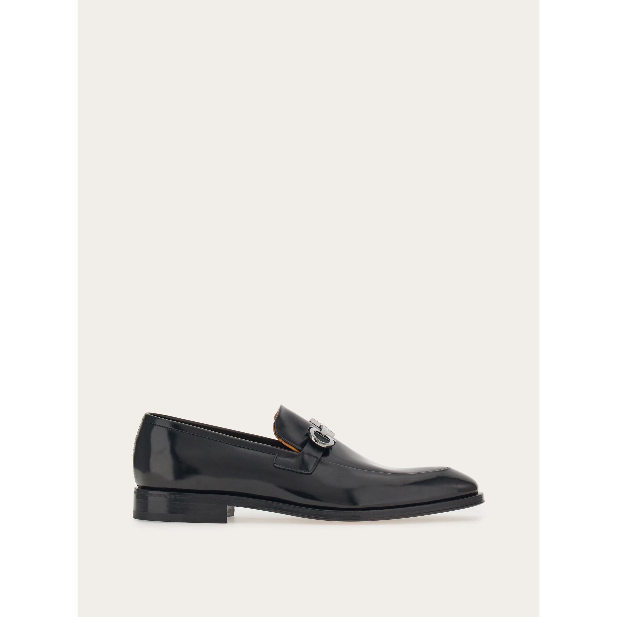 Mocassin Ferragamo - ornement Gancini - Noir