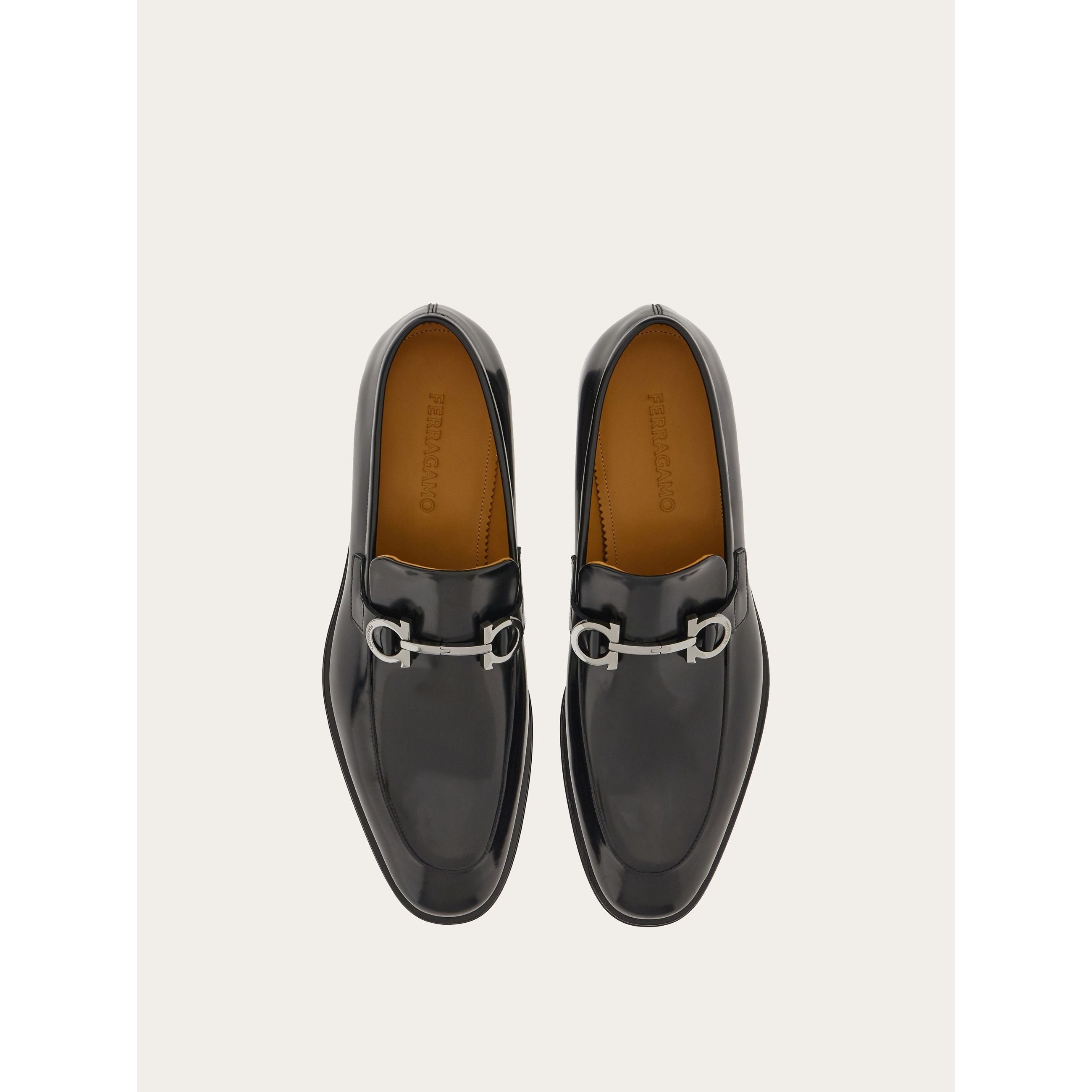 Mocassin Ferragamo - ornement Gancini - Noir