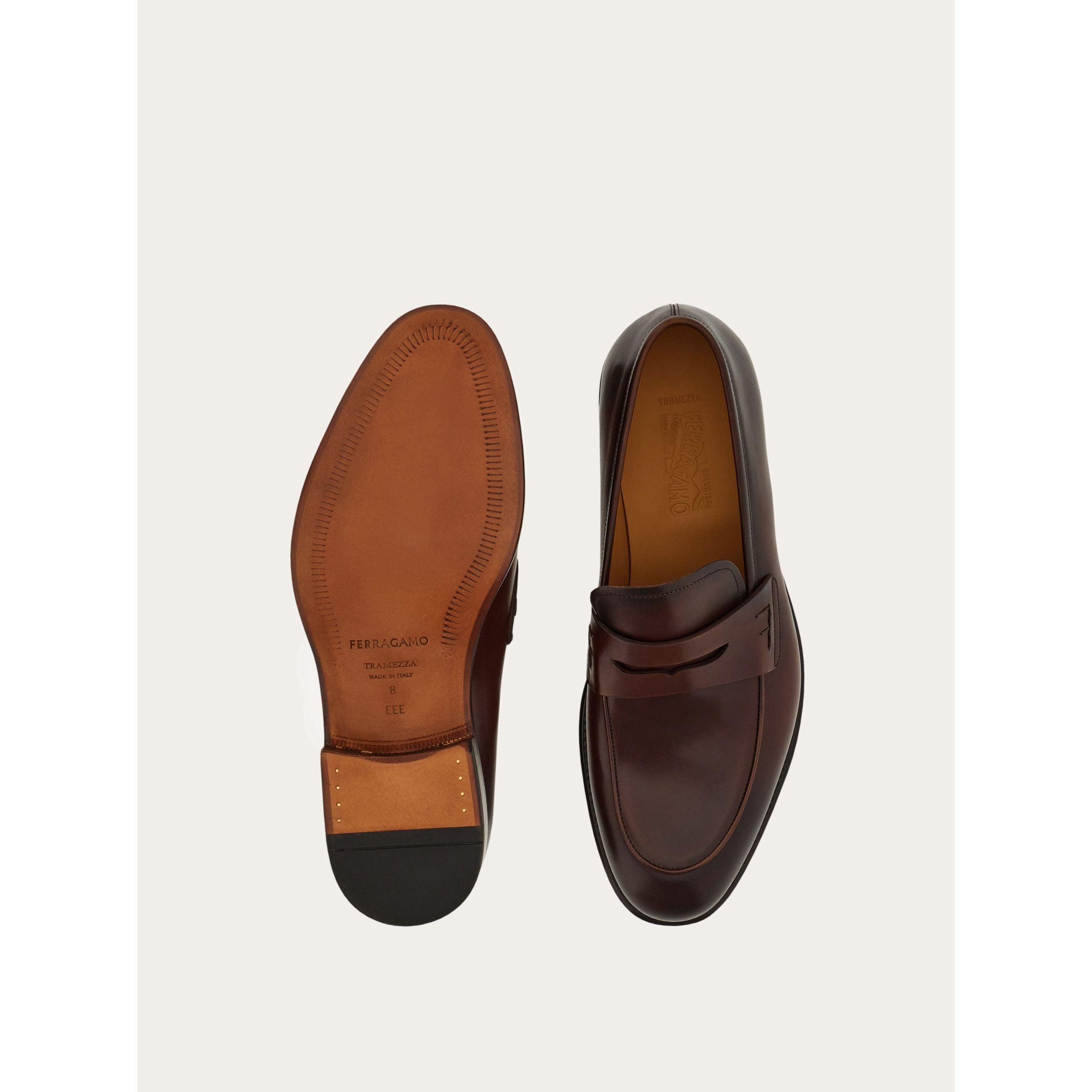 Mocassin Ferragamo - Tramezza Penny - Marron