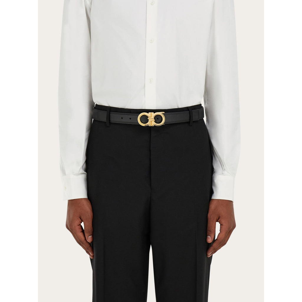 Ceinture Ferragamo - Noir/Doré