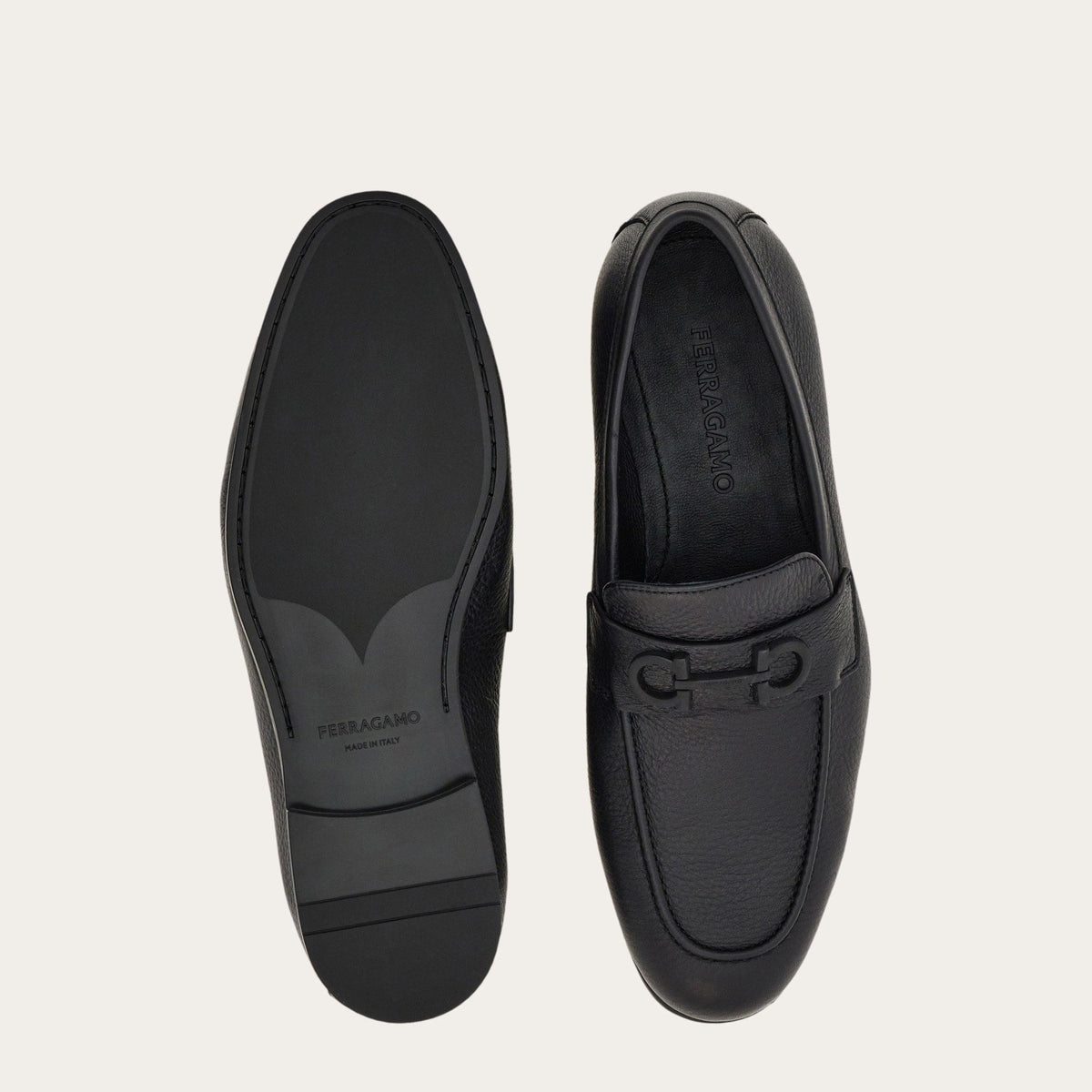 Mocassins Ferragamo - Gancini Buckle - Noir