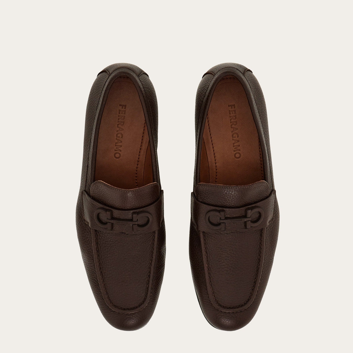 Mocassins Ferragamo - Gancini Buckle - Marron