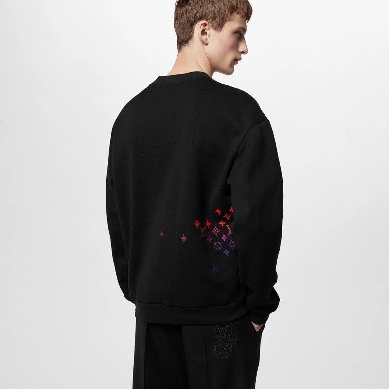 Pull Louis Vuitton - Coton - Logo Brodé - Noir