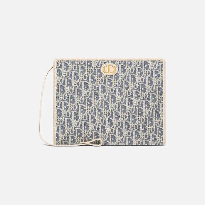 Pochette Dior - Dea 30 Montaigne - Toile jacquard Dior Oblique Beige