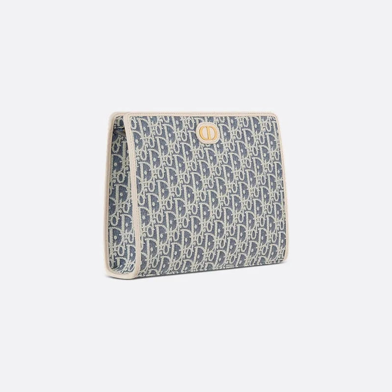 Pochette Dior - Dea 30 Montaigne - Toile jacquard Dior Oblique Beige