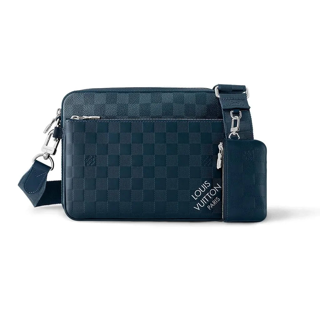 Sacoche Louis Vuitton - Trio Messenger - Bleu Marine