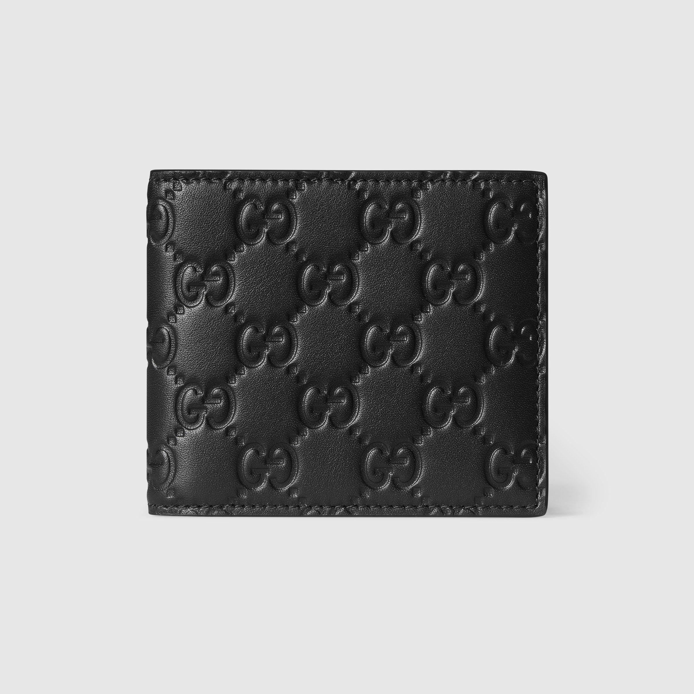 Portefeuille Gucci - Cuir - À rabat GG Emblem - Noir