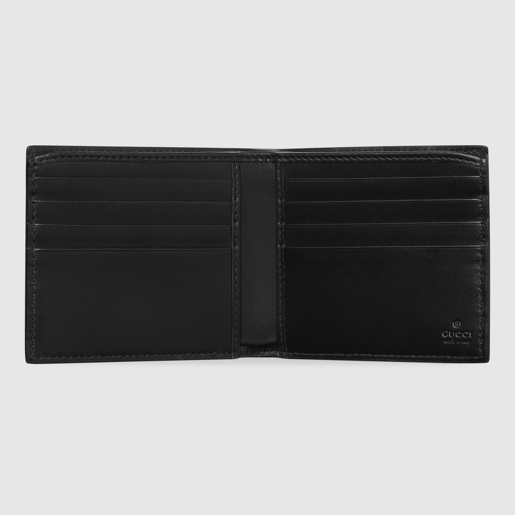 Portefeuille Gucci - Cuir - À rabat GG Emblem - Noir