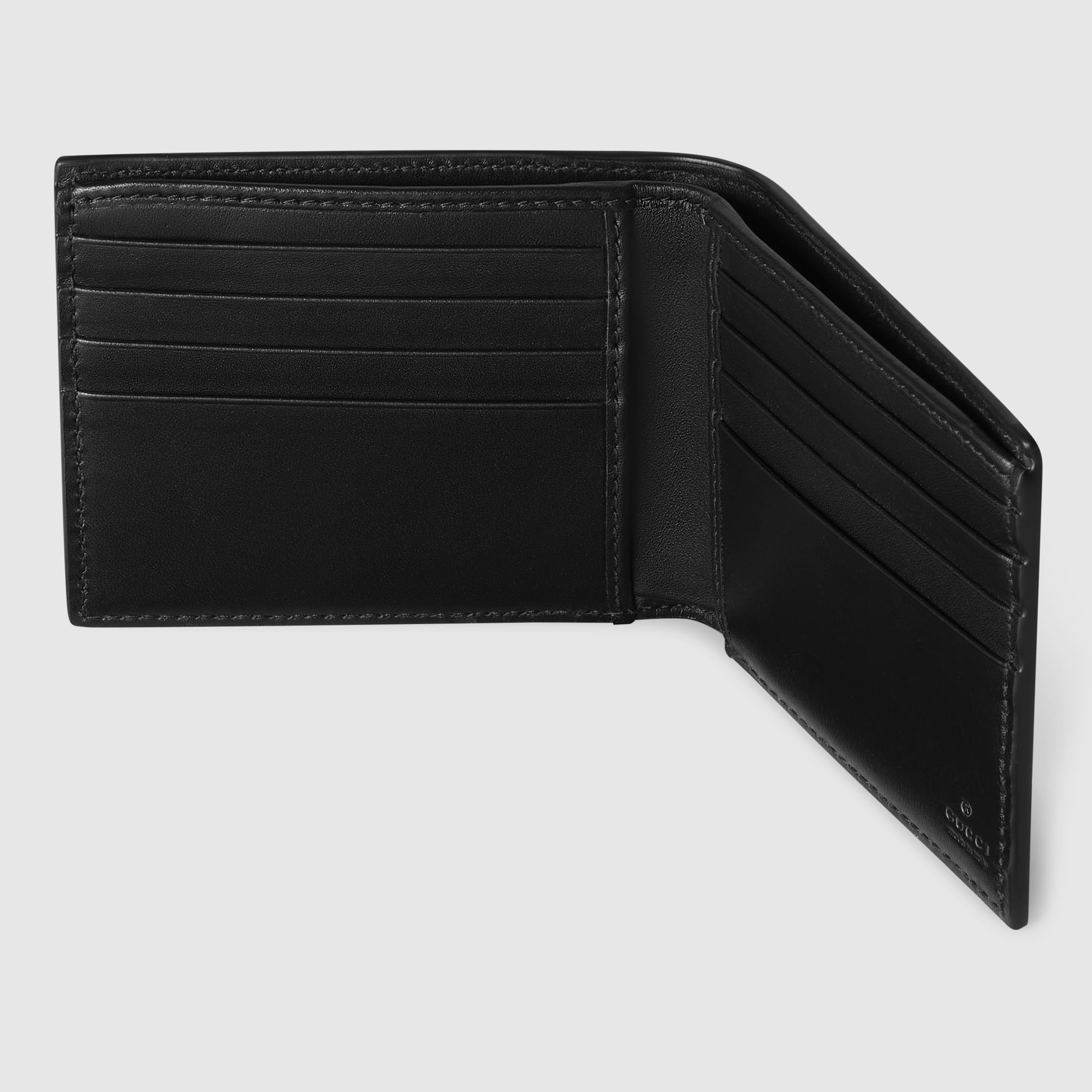 Portefeuille Gucci - Cuir - À rabat GG Emblem - Noir