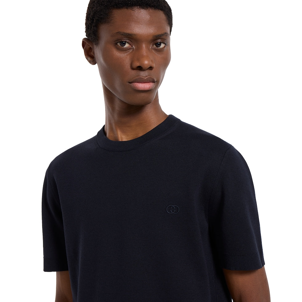 T-Shirt Gucci - Coton - Bleu Marine